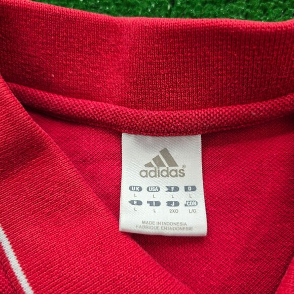 St Louis Cardinals Polo Shirt Mens Large Red Vintage Adidas MLB Baseball Sports - Picture 7 of 8